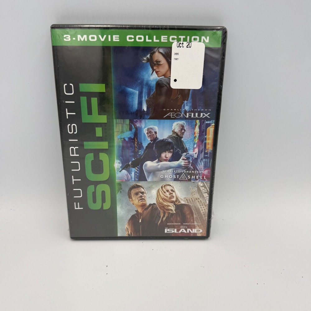 Futuristic Sci-Fi 3-Movie Collection DVD Aeon Flux Ghost Shell The Island New